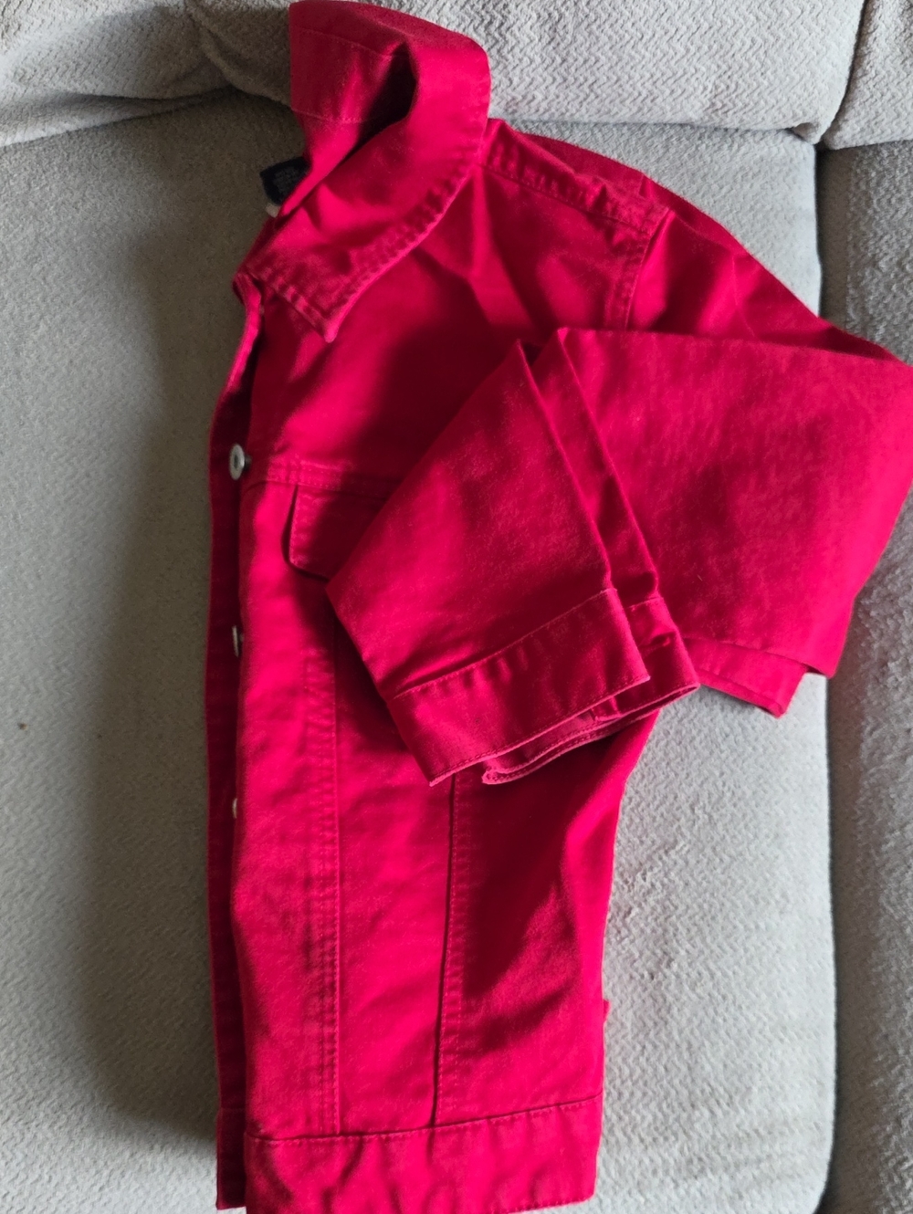 Vintage GAP Bright Red Denim Jacket - Picture 4 of 4